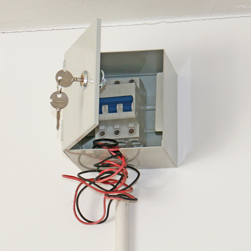 3p空气开关带漏电保护盒带锁防盗电c45保护箱防水盒楼梯间防触碰