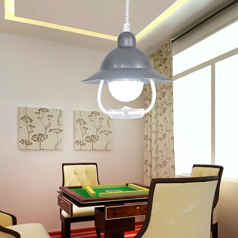 吊灯灯罩创意个性棋牌室升降灯伸缩麻将灯单个卧室床头小吊灯,家装灯饰光源,餐厅吊灯,淘宝优惠券,粉丝福利购,淘宝优惠卷