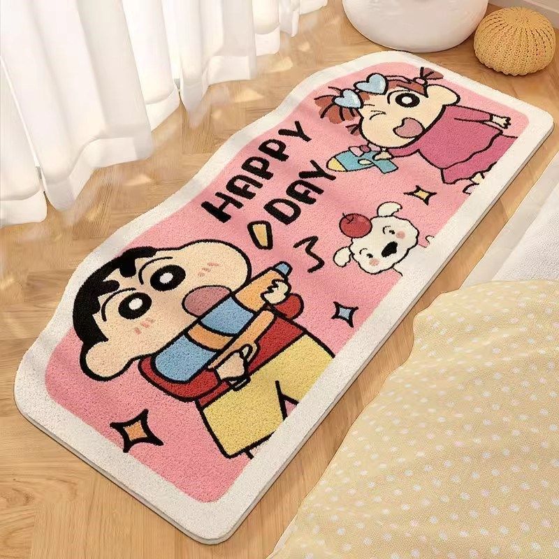 蜡笔小新房间床边毯客厅地毯衣帽间可爱J卡通飘窗垫子儿童卧室毯,居家布艺,床边毯,淘宝优惠券,粉丝福利购,淘宝优惠卷