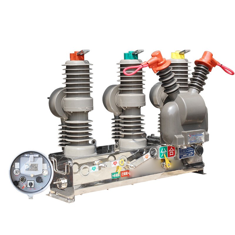 精民10KV户外高压真空断路器ZW32-12F/630A智能看门狗柱上开关