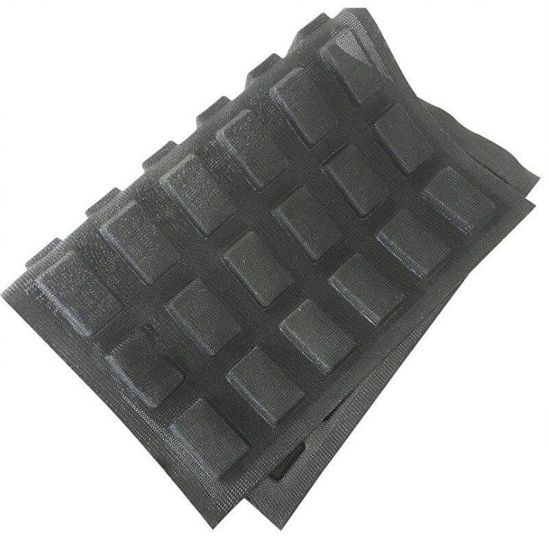 creacate硅胶面包模具38*55cm42格方形小面包 透气型迷你面包模具