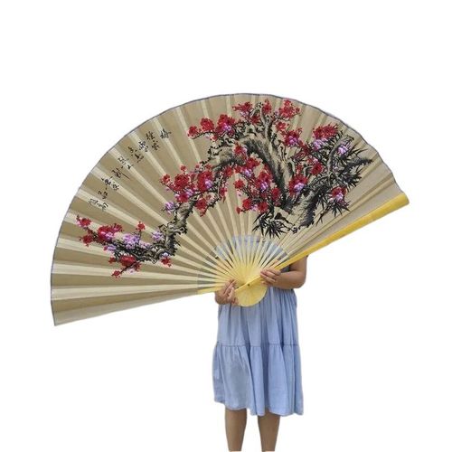 中国风大扇子客厅卧室挂墙装饰大折扇礼品婚庆表演拍摄道具扇古风