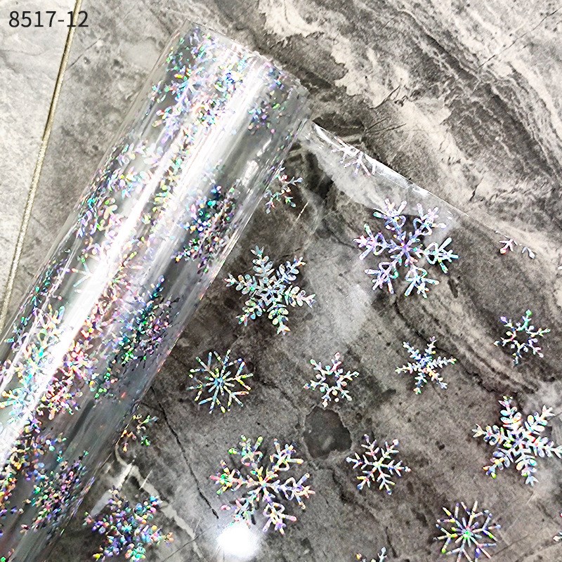 厂家直销压纹彩色膜PVC薄膜花样PVC幻彩透明镭射膜手账装饰箱包料