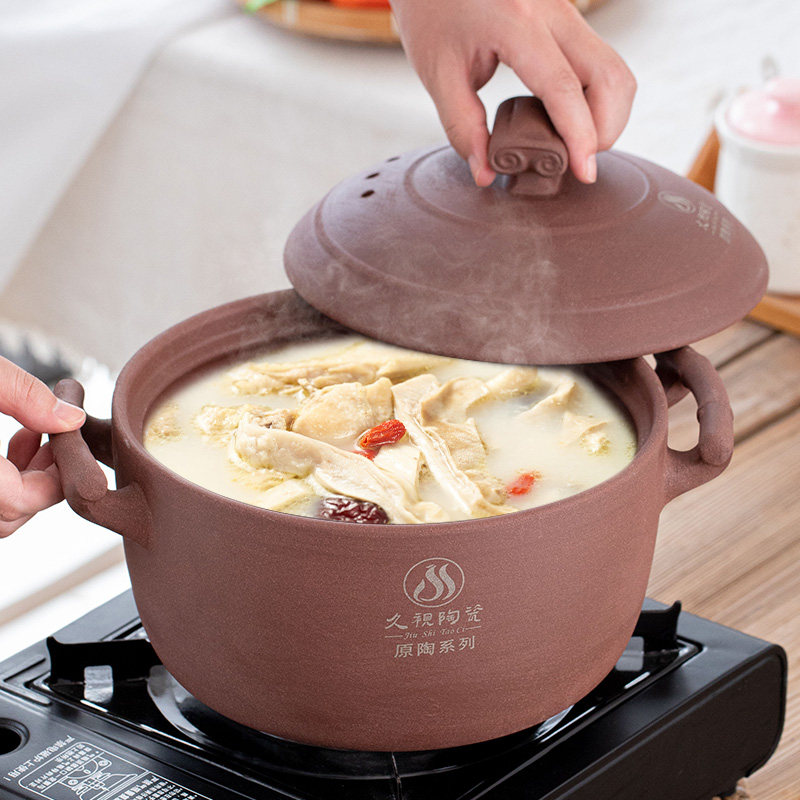 无釉粗陶土汤煲耳家用明火耐温煲汤炖锅老式土汤煲沙锅无涂层,厨房/烹饪用具,砂锅/石锅,淘宝优惠券,粉丝福利购,淘宝优惠卷