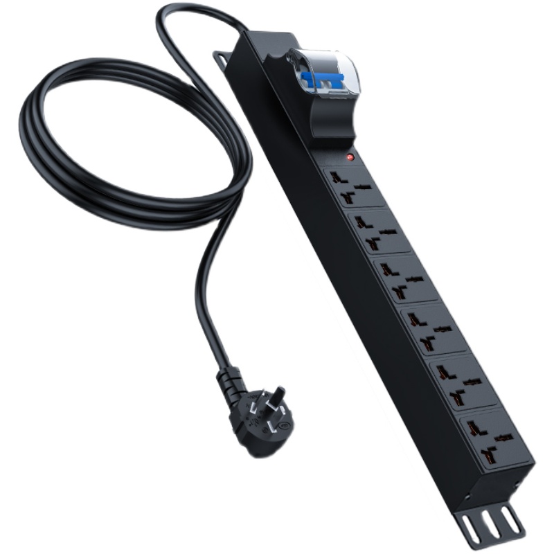 皓麟大功率32A8000W 25A6250W带空开漏电保护防过载排插座拖线板