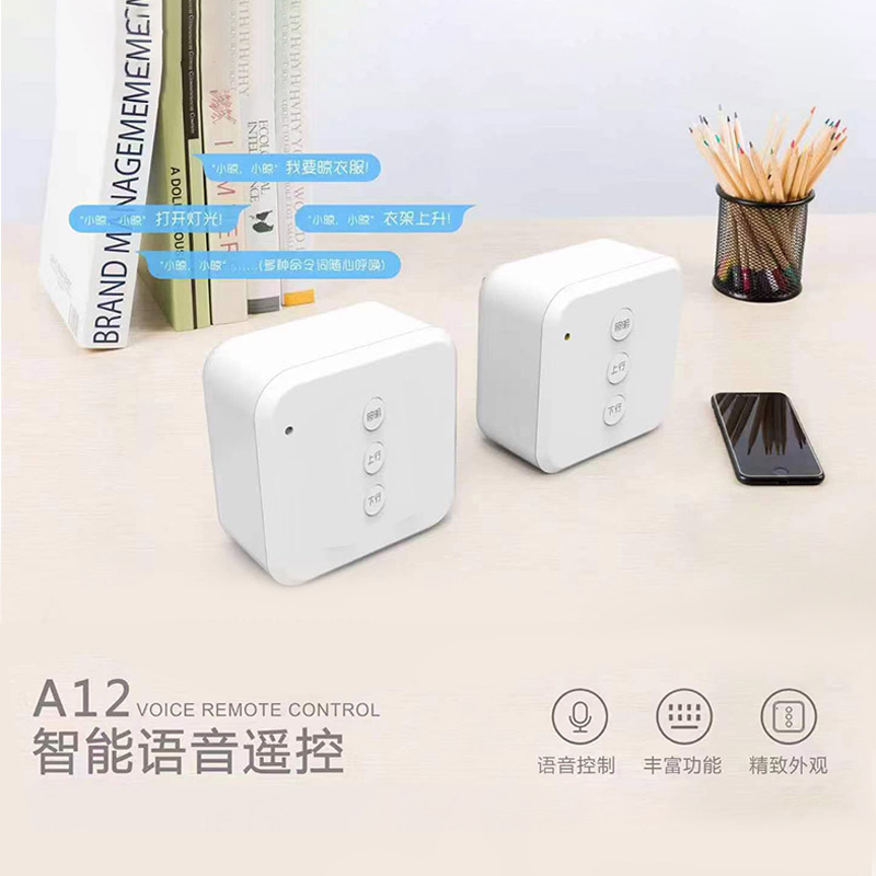 智能电动晾衣架小尺寸家用阳台超薄遥控升降横向凉侧装迷你1.1米m