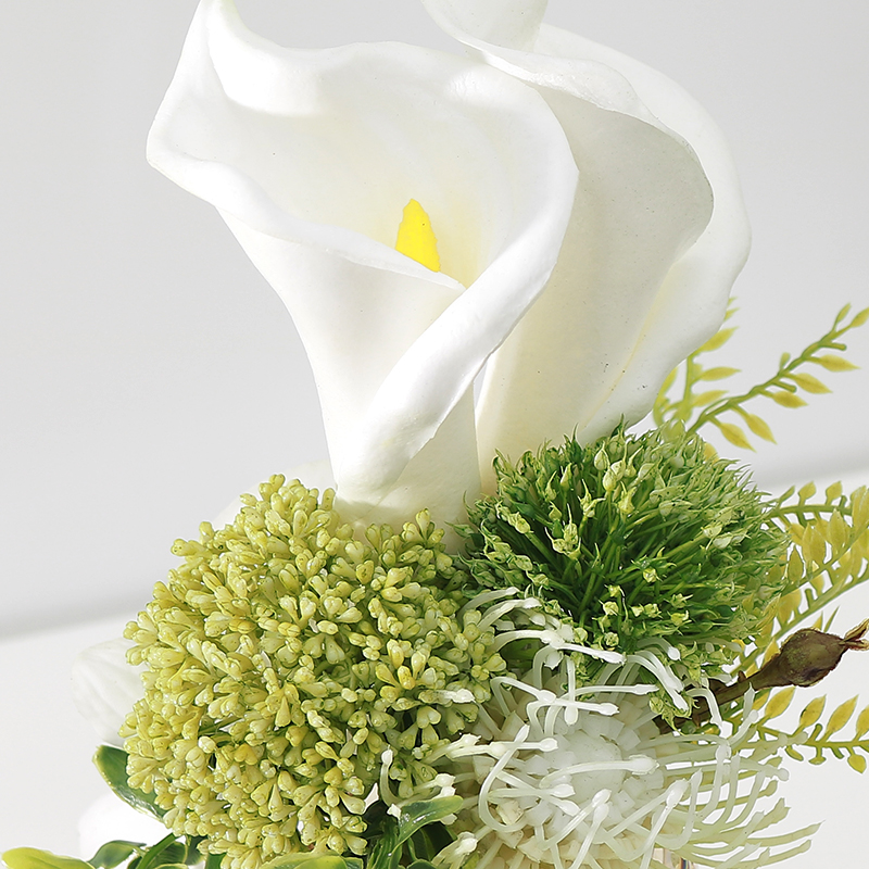 现代简约仿真花艺绿植售楼处洽谈桌酒店餐桌样板间洗漱台软装摆件