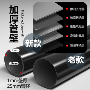 打孔伸缩杆阳台晾衣杆窗帘杆卫生间浴帘杆挂衣杆直杆支撑杆子