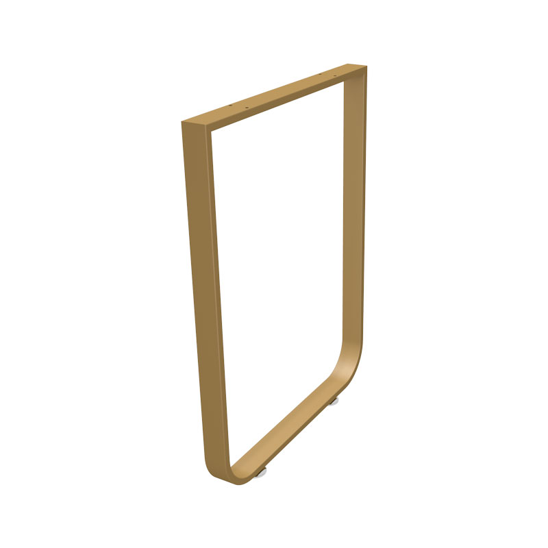 铁艺弧形桌腿支架吧台搭边脚金色桌架书桌餐台脚橱柜支撑底座