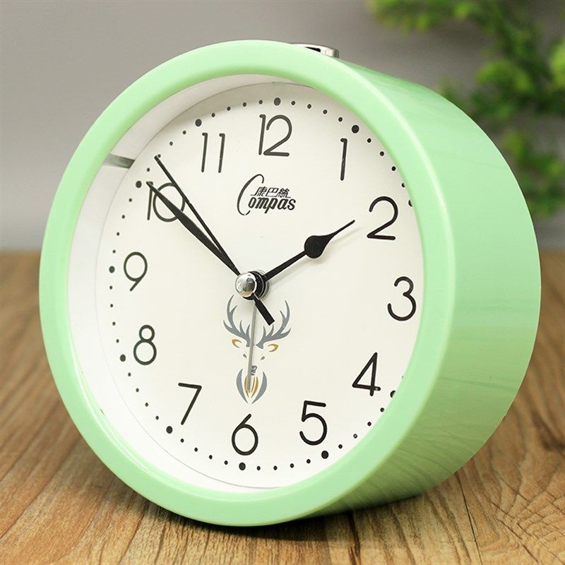 康巴丝学生静音单面静音时尚石英圆形电池钟表数字闹钟,家居饰品,台钟/闹钟,淘宝优惠券,粉丝福利购,淘宝优惠卷