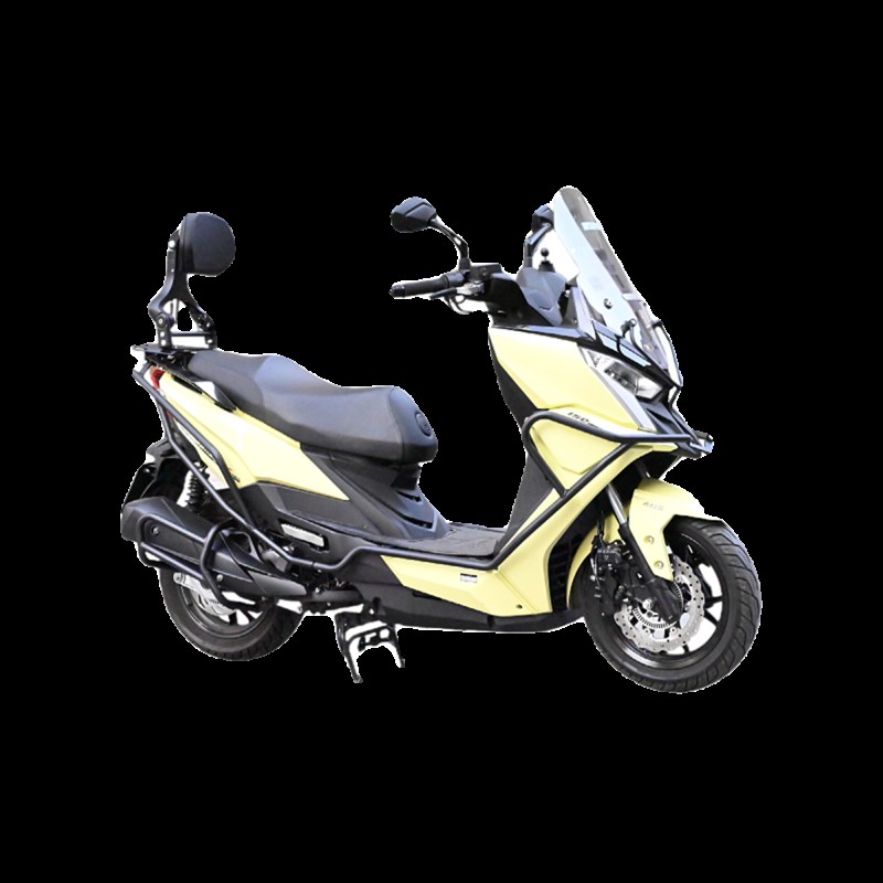 适配光阳RK保险杠X折叠靠背后货架排气护杠防烫踏板车改装