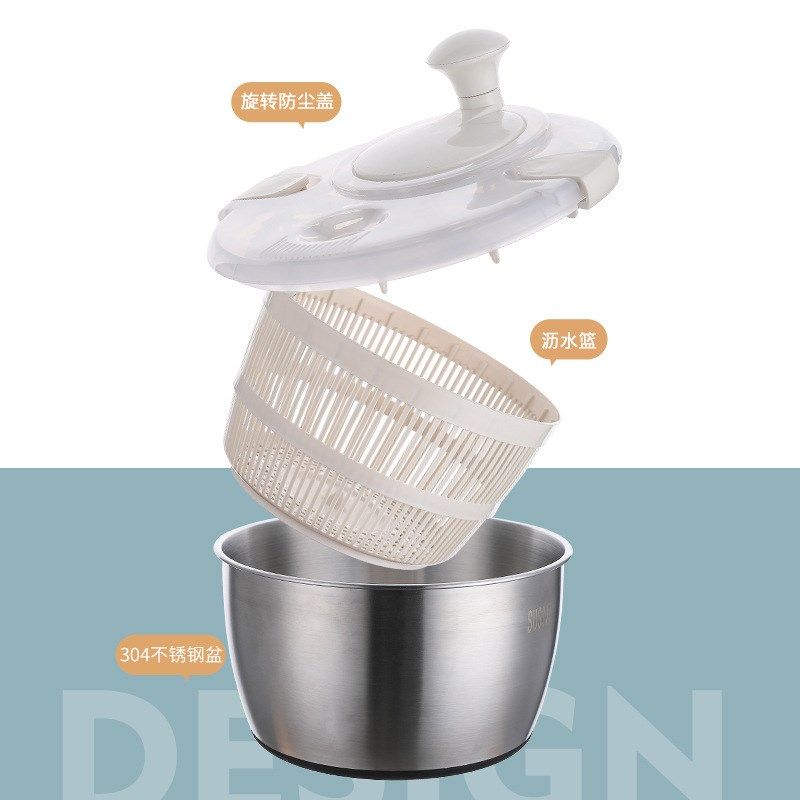 按压蔬菜脱水器甩干机家用沙拉甩菜器手动果蔬甩水器沥水D,厨房/烹饪用具,手动果蔬脱水器/甩水器,淘宝优惠券,粉丝福利购,淘宝优惠卷