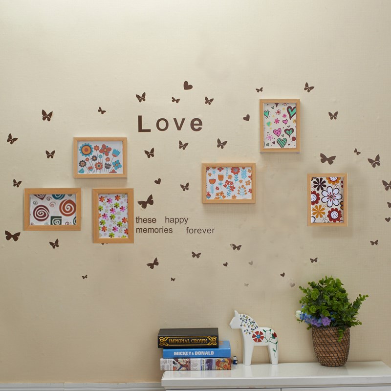 小框相片墙客厅悬挂相框墙 创意照片墙现代创意