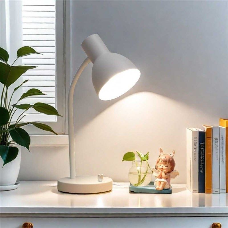 金属台灯学习大学生办公室台灯调亮度老式台灯螺口卧室床头灯