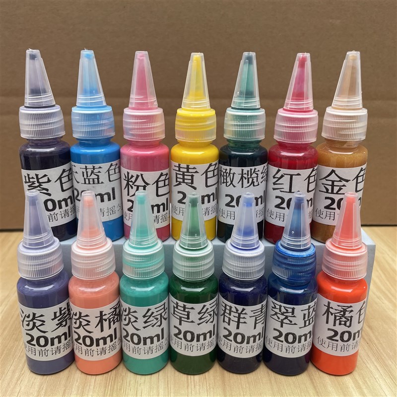 2飘漆水转印腰果漆diy颜料扇漂流大漆摆摊漂漆仿大理石木纹漆