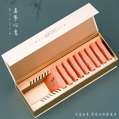 新款高档茶叶包装福鼎白茶陈皮普洱饼干茶薄片茶通用礼盒空盒定制