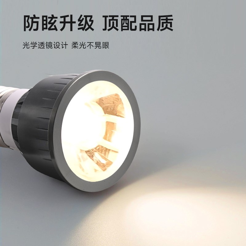 全光谱led聚光灯杯gu1超亮护眼灯泡mr1插脚卤素灯泡e27螺口射灯