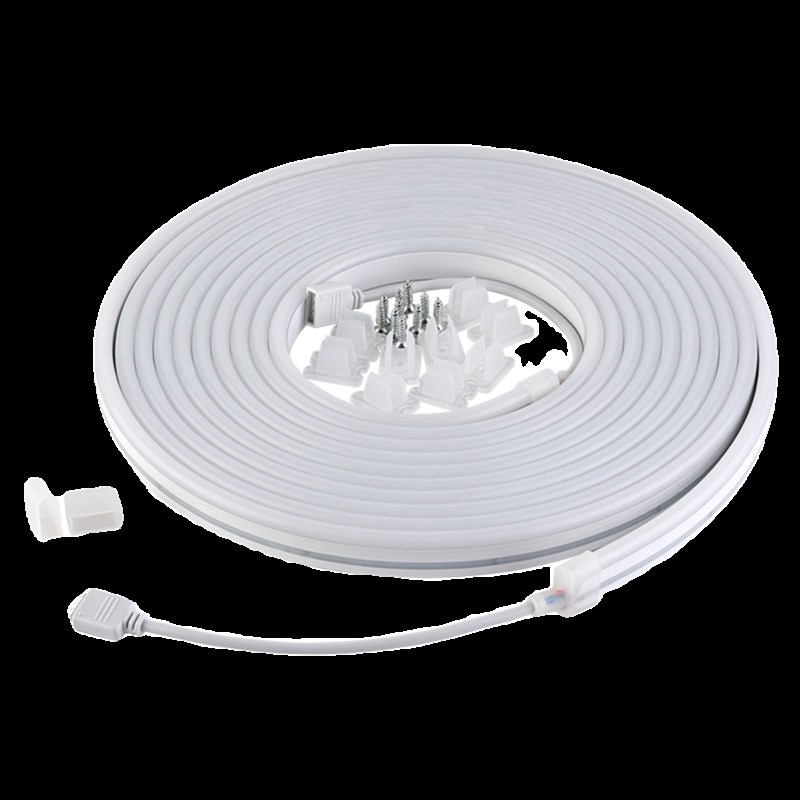 T0615硅胶柔性led霓虹管24V七彩RGB防水灯带嵌入式暗装线形槽灯条