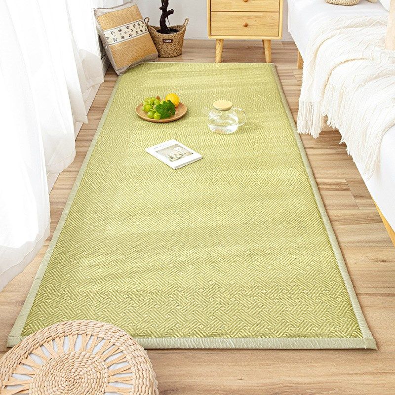 新款夏季藤席床边毯客厅茶几毯凉席垫夏天款防滑卧室地毯