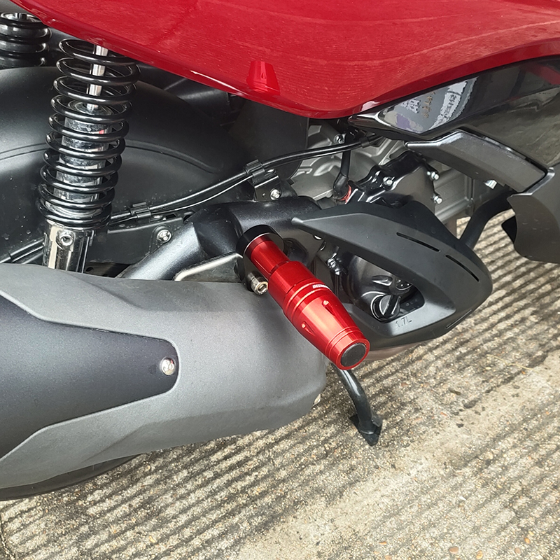 升仕ZT310-M踏板摩托车排气管防摔杠保险杠后轮防摔棒右改装配件