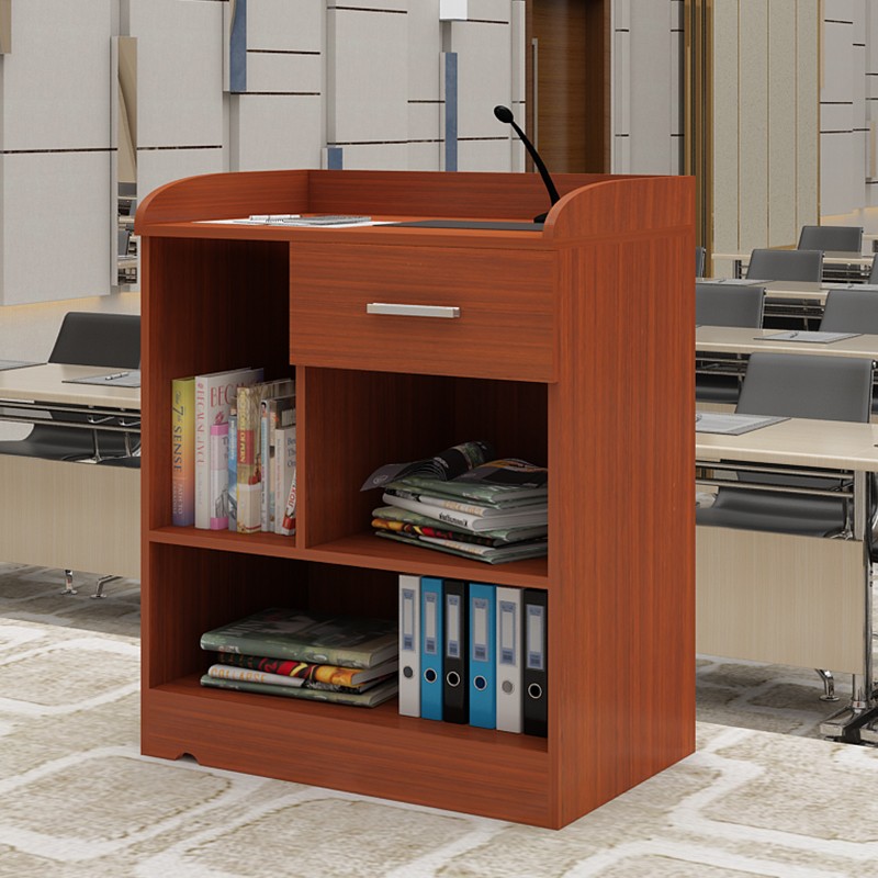 讲台桌持发言台小型迎宾台咨询台前台接待台席台多媒体演讲台