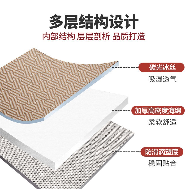 夏天凉席藤席榻榻米床垫可水洗空调席天然竹席家用冰丝席宿舍草席