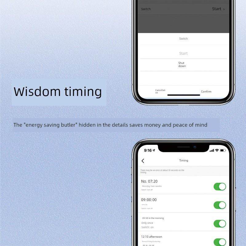 智能wifi中央空调控制器远程定时温控器水机风机盘管自动开关面板