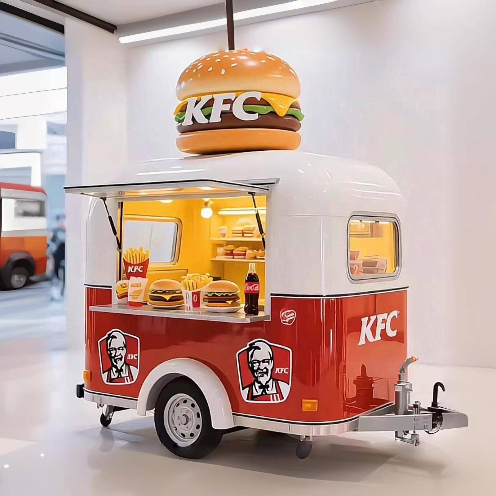 景区摆摊车网红多功能快餐车移动商用夜市奶茶咖啡移动小吃车