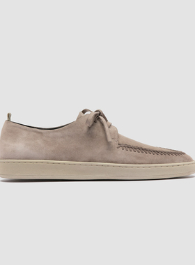 OFFICINE CREATIVE系带休闲编织绒面麂皮真皮德比鞋 Herbie 012