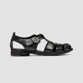 OFFICINE 536 Lexikon CREATIVE夏季 编织皮质平底渔夫凉鞋