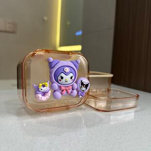 儿童牙套收纳盒男孩可爱女孩正畸矫正保持器便携清洗浸泡牙齿盒子