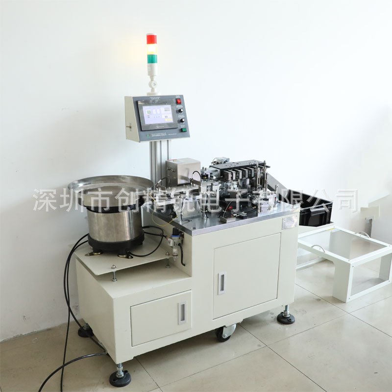 创精锐自动散装电解电容成型机 检测极性分方向 电容切脚弯脚机