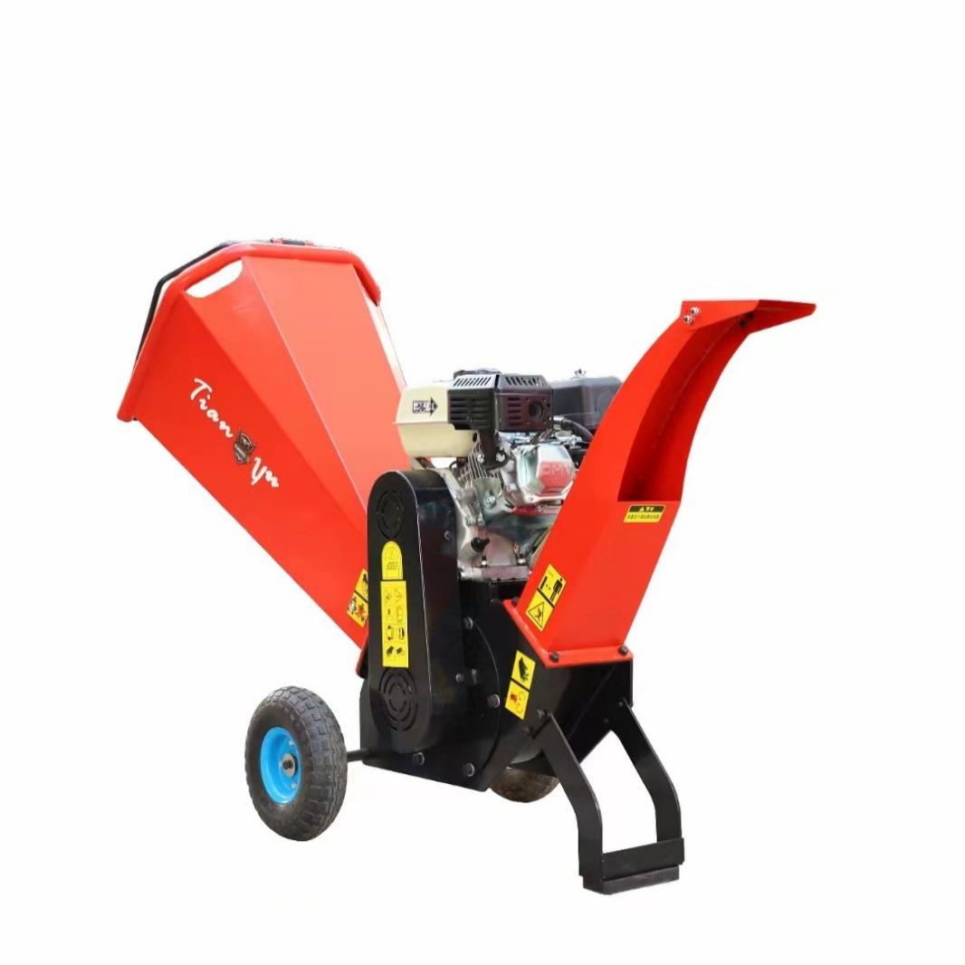 枝干树枝粉碎机 移动式葡萄枝粉碎机 柴油汽油卧式树枝碎木机