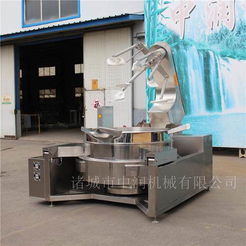 牛肉酱炒锅 炒制牛肉酱的行星搅拌炒锅 牛肉酱炒制加机器