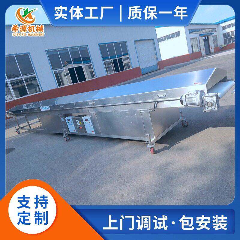 冻干果蔬类巧克力机 饼干巧克涂层机 瀑布式淋巧克力打浆流水线