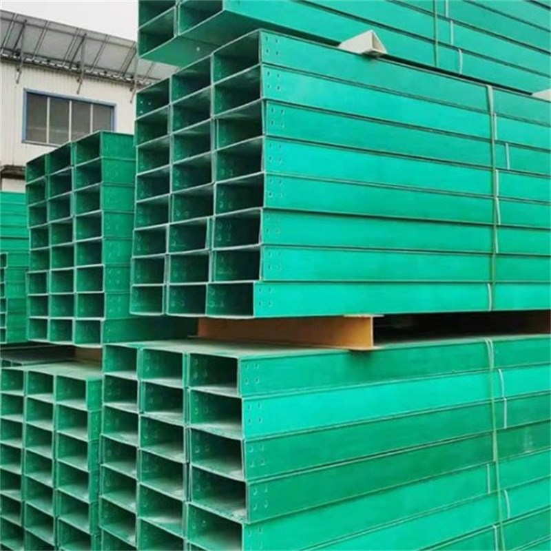 玻璃钢电缆桥架 槽式玻璃钢桥架 拉挤玻璃钢管箱现货梯式电缆桥架