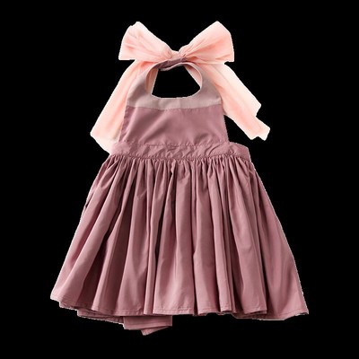 MARL女宝宝公主裙罩衣吃饭围兜防水防脏婴儿夏季薄款女孩儿童围裙