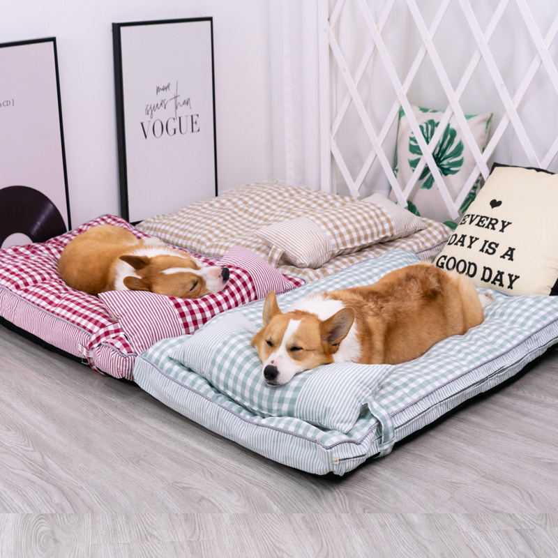 狗窝四季通用柯基法斗窝垫子可拆洗宠物狗狗用品柴犬金毛中小型犬