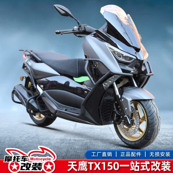 适用天鹰TX150保险杠前后护杠tx250防摔杠尾架排气护杠改装后货架