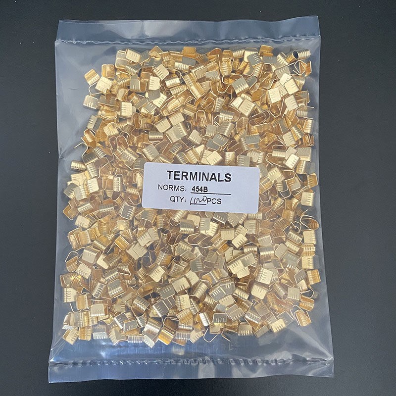 1000只铜扣DJ-454B并线扣接线端子电线连接器冷压压线扣中间接头*