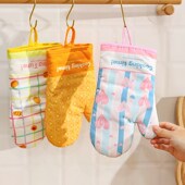 舍里可爱防烫加厚手套厨房家用隔热烘焙工具耐高温烤箱微波炉专用