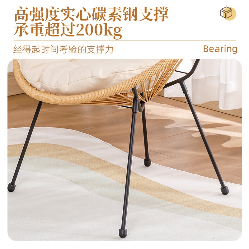 阳台小桌椅三件套户外休闲藤椅家用一桌二椅庭院看书茶几桌椅组合