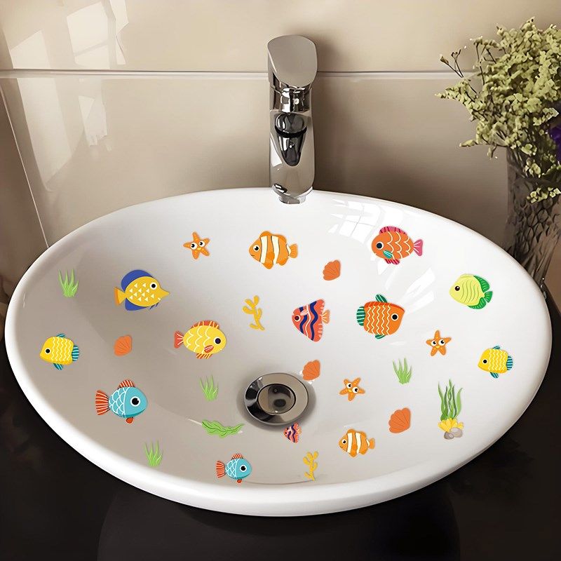 洗手台贴纸遮丑防水卫生间自粘墙纸厕所装饰画翻新墙贴画遮丑浴室,家居饰品,瓷砖贴,淘宝优惠券,粉丝福利购,淘宝优惠卷