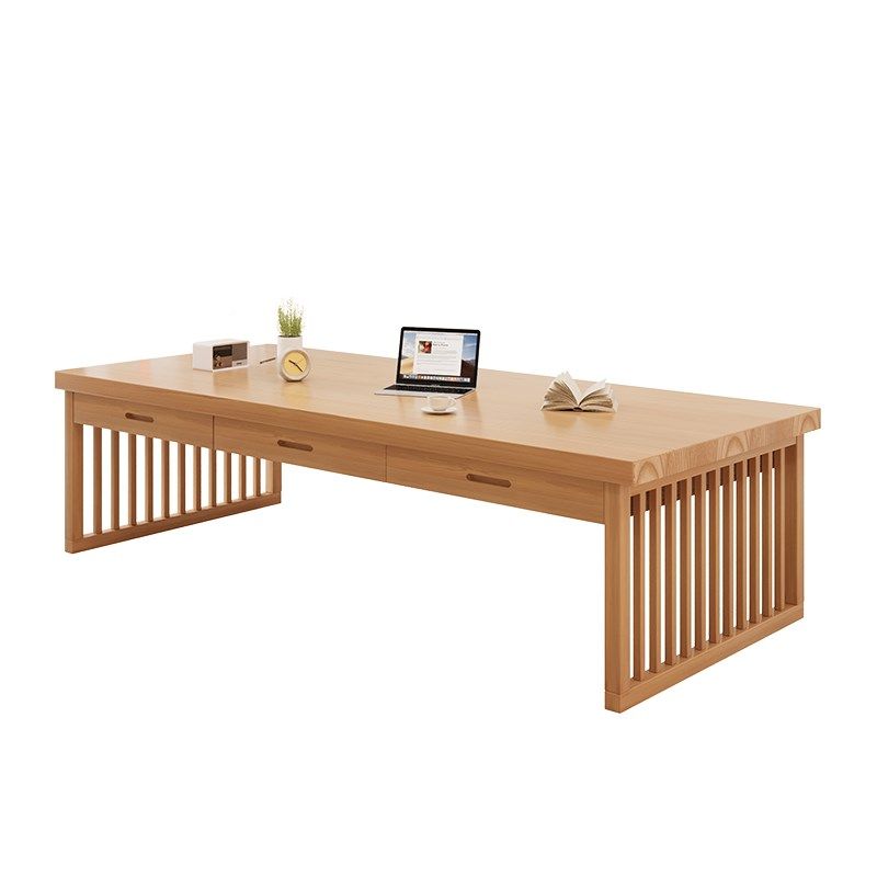 客厅大长书桌餐桌一体实木家用儿童手工去客厅化大板原木双人桌,住宅家具,书桌,淘宝优惠券,粉丝福利购,淘宝优惠卷