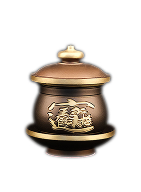 佛前供具纯铜圣水杯观音菩萨家用供水碗带盖紫檀招财进宝小摆件