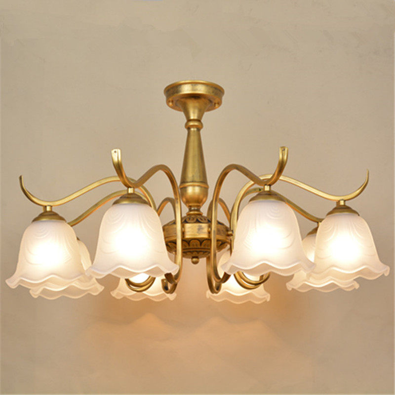 欧式铁艺返古铜复古吸吊灯客厅卧室餐厅书房美式简约灯饰新款包邮