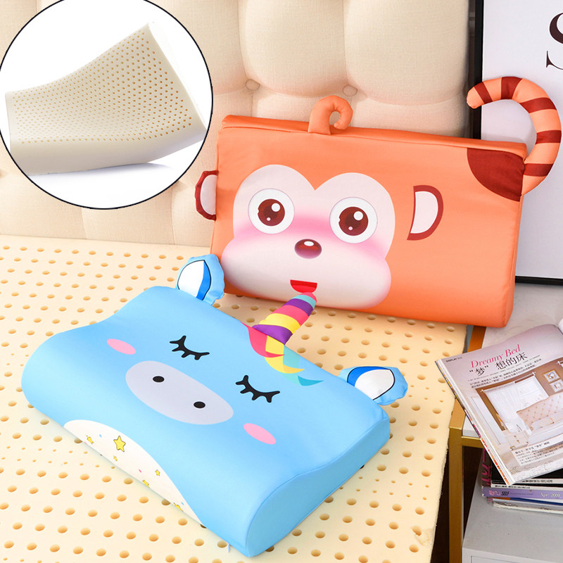 儿童枕头含枕套幼儿园乳胶枕护颈椎橡胶枕学生宿舍单人家用成人枕