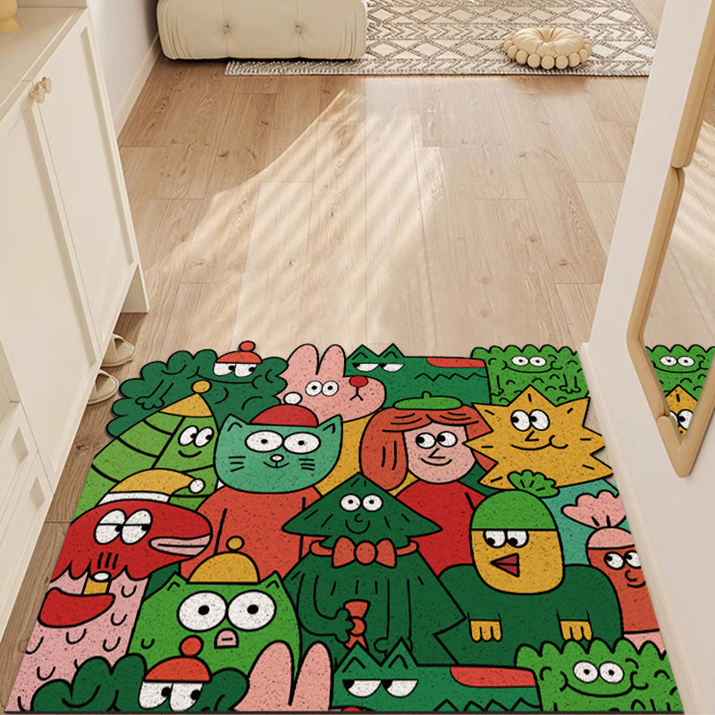 卡通抽象入户门地垫玄关家用进门刮泥蹭土地毯大门口进门脚垫子,居家布艺,家用脚垫,淘宝优惠券,粉丝福利购,淘宝优惠卷