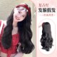 假发一体女复古红色发箍秋冬款 高颅顶发箍长卷发大波浪蓬松全头套