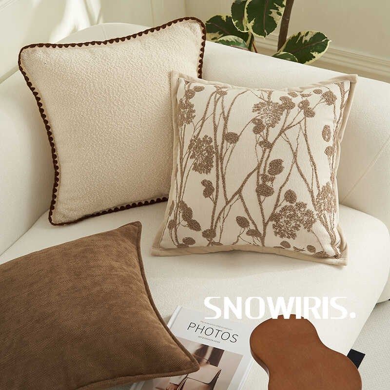 奶油中古提花抱枕沙发客厅靠垫轻奢复古床头靠枕民宿样板间腰靠枕,居家布艺,靠垫/抱枕,淘宝优惠券,粉丝福利购,淘宝优惠卷